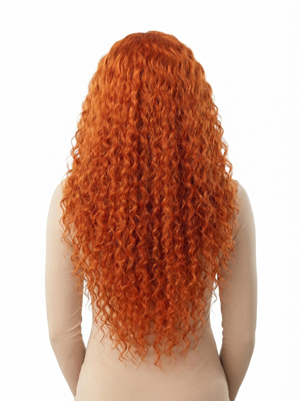 Burnt Copper Deep Wave Lace Front Wig – Long Curly Ginger Orange Human Hair Wig | Glueless HD Lace | Vivant Wigs